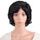 MapofBeauty 118 Inch30 cm Special Elderly Short Curly Fashion WigsBlack