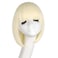 MapofBeauty 12 Inch30cm Fashion Lady Short Straight Flat Bangs Bob Wig Light Blonde