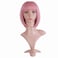 MapofBeauty 12 Inch30cm Fashion Lady Short Straight Flat Bangs Bob Wig Rouge Pink
