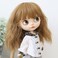 Linfairy Wigs Only 910 inch Doll Wig Long Hair for 2427cm Head Brown