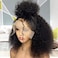 PRIMELACE 13x4 HD Lace Front KinkyCurly Human Hair Wig 18 Inch Pre Plucked 4c Edges Hd Lace Front Wig Human Hair with Baby Hair 180 Density Afro Kinkycurly Glueless Wigs for Black Women