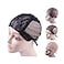YANTAISIYU Double Lace Wig Caps for Making Wigs with Adjustable Strap on the Back Weaving Hairnets Swiss Lace Wig Cap Black L 56cm