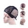 YANTAISIYU Double Lace Wig Caps for Making Wigs with Adjustable Strap on the Back Weaving Hairnets Swiss Lace Wig Cap Black L 56cm