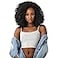 Sensationnel Curls Kinksandco Half Wig Game Changer Synthetic Instant Weave Updo Full Cap for Natural 3C to 4C Hair Textures 2 DARKBROWN
