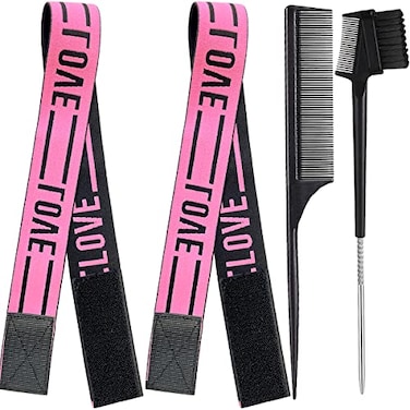 XConstellation Wig Bands For Keeping Wigs In Place Lace Melting Band Elastic Bands for Wig Edges 2 PCS LovePink