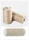 Funyn 3 Rolls Hair Weaving Thread Cotton Sewing Thread Making Wig Clips in Hair Extension Hair Salon Weft Thick Thread with 3 Curved Needles Beige