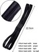 Shappy 3 Pieces DoubleStraps Sport Headbands Elastic Hairband NonSlip Sweatband for Women or MenBlack