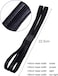 Shappy 3 Pieces DoubleStraps Sport Headbands Elastic Hairband NonSlip Sweatband for Women or MenBlack