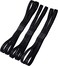 Shappy 3 Pieces DoubleStraps Sport Headbands Elastic Hairband NonSlip Sweatband for Women or MenBlack