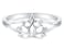 BORUO 925 Sterling Silver Ring Lotus Flower Yoga High Polish Tarnish Resistant Comfort Fit Wedding Band 2mm Ring Size 9