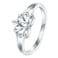 BORUO 925 Sterling Silver Ring Lotus Flower Yoga High Polish Tarnish Resistant Comfort Fit Wedding Band 2mm Ring Size 9