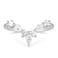Mameloly Wedding Bands for Women Curved Marquise Round Silver Dainty Stackable Cubic Zirconia CZ V Shaped Engagement Rings for Her Size 6