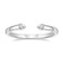 Mameloly Wedding Bands for Women Open Stackable CZ Cubic Zirconia Engagement Rings for Her Size 7