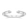 Mameloly Wedding Bands for Women Open Stackable CZ Cubic Zirconia Engagement Rings for Her Size 7