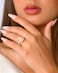 Rinfit Womens Silicone Rings Anniversary Ring or Promise Ring for Her Emerald Rubber Wedding Bands NudeMetal Rose Gold Size 7