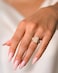Rinfit Womens Silicone Rings Anniversary Ring or Promise Ring for Her Emerald Rubber Wedding Bands NudeMetal Rose Gold Size 7