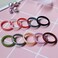 Zollen 10 Pack Silicone Wedding Rings for Women 3mm Metallic Color Thin Braided Rubber Wedding Bands Stackable Ring Hypoallergenic Silicone Size 7