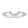 Mameloly Wedding Bands for Women Curved Dainty V Shaped CZ Cubic Zirconia Stackable Engagement Rings for Her Size 7