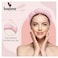 BERIENS Spa Headband Pink Soft and Plush Material One Size Hair Accessory for Skincare Makeup Spa Pool Trendy Gift for Friends or Bridesmaid
