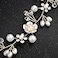 Utaly BridalHeadband Wedding HairAccessory Elegant Pearl Headband with Crystal Beads for Wedding Hairband Bridesmaid