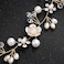 Utaly BridalHeadband Wedding HairAccessory Elegant Pearl Headband with Crystal Beads for Wedding Hairband Bridesmaid