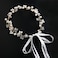 Utaly BridalHeadband Wedding HairAccessory Elegant Pearl Headband with Crystal Beads for Wedding Hairband Bridesmaid