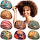 WILLBOND 8 Pcs Wide African Headband for Women Stretchy Boho Print Hairband Non Slip Headwrap Elastic Turban Head Grip Band for Women Yoga Workout Running Hair AccessoryClassic Pattern