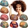 WILLBOND 8 Pcs Wide African Headband for Women Stretchy Boho Print Hairband Non Slip Headwrap Elastic Turban Head Grip Band for Women Yoga Workout Running Hair AccessoryClassic Pattern
