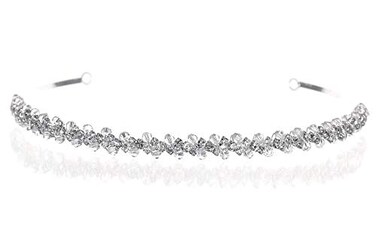 SAMKY Bridal Tiara Wedding Headpiece Headband for Women Hair Accessories for Bride