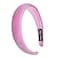 FXQHAN Velvet Padded Headband Puffy Sponge Thick Headbands Vintage Wide Headband for Women Rose red