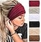 Tobeffect Headbands for Women African Boho Wide Hairband Headband Knotted Head Wraps Turbans Hair Accessories