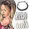 Hairro Braided Headband for Women Synthetic Plaited Hairpiece with 3 Strands 27g 4A Dark Brown