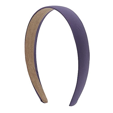 Motique Accessories 1 Inch Satin Hard Headband for Women and Girls Deep Lilac