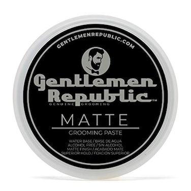 Gentlemen Republic 4oz Matte Paste for Men WaterBased Mens Hair Paste with Strong Hold Matte Finish AlcoholFree Hair Styling for Natural Texture Made in the USA