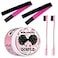 Goiple Edge Control Wax for Women Strong Hold Nongreasy Edge Smoother Strawberry Scent 4oz Edge Control Wax Edge Brushes2 Pink Elastic Bands2