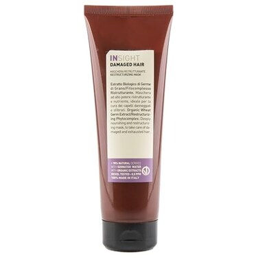 Insight Clean Beauty Damaged Hair Restructuring Mask Organic Wheat Germ Extract Vegan 845 fl oz