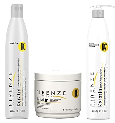 ifoofi Firenze Professional Keratin Care Bundle Keratin Shampoo Intense Conditioner and Mask Treatment Pack with Free Red Gift Bag