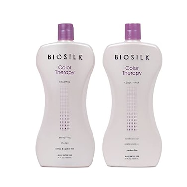 BioSilk Color Therapy Shampoo Conditioner Duo Gently Cleanses Replenishes Moisture Sulfate Paraben CrueltyFree 34 Oz Pack of 2