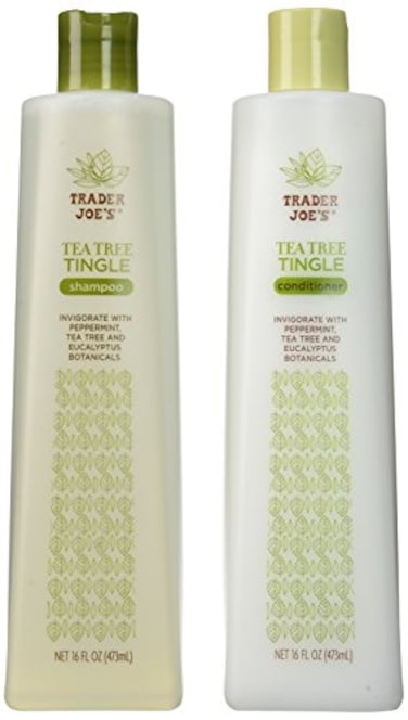 Mroobest Trader Joes Tea Tree Tingle Shampoo Conditioner 16 oz