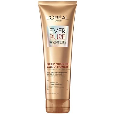 L'Oreal Paris LOreal Paris Hair Conditioner for Dry Hair Triple Action Hydration Apricot Oil Infused EverPure 85 Fl Oz Packaging May Vary