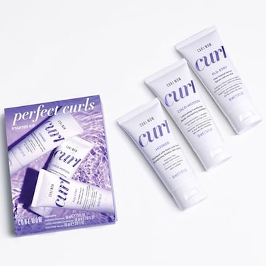 COLOR WOW Curl Wow Perfect Curls Starter Set 3 piece Curl Wow starter set including deluxe travel size HOOKED Shampoo COCOMOTION Conditioner FLOETRY Serum 20 Fl Oz Pack of 3