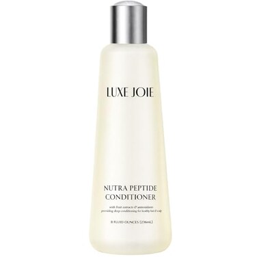 LuxeJoie Nutra Peptide Conditioner Lightweight Conditioning Formula for Soft Manageable Hair Helps Smooth Detangle Mild Scent 8 fl oz