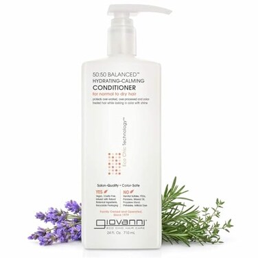 GIOVANNI ECO CHIC 5050 Balanced Hydrating Calming Conditioner Leaves Hair pH Balanced Ideal for OverProcessed Environmentally Stressed Hair No Parabens Color Safe Sulfate Free 24 oz