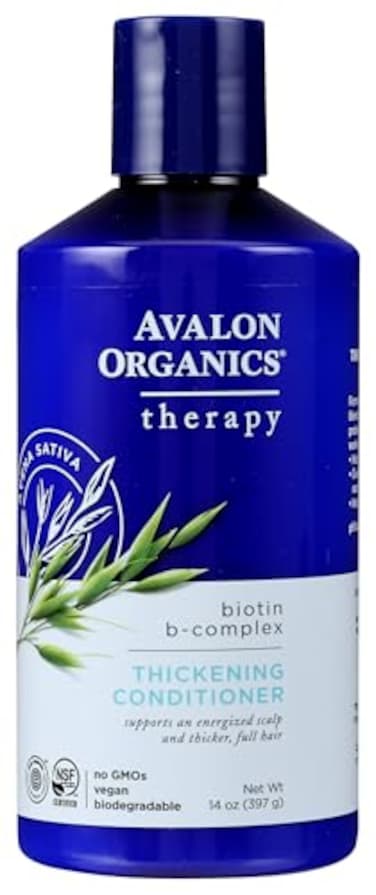 Avalon Organics Therapy Biotin BComplex Thickening Conditioner For an Energized Scalp and Thicker FullerLooking Hair 14 Fluid Ounces