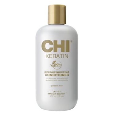 CHI Keratin Reconstructing Conditioner Delivers Healthier Hair Adds Shine Helps Prevent Future Breakage Sulfate Paraben CrueltyFree 12 Oz