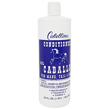 Cabellina Conditioner Del Caballo for Mane Tail Body Clear 32 Ounce