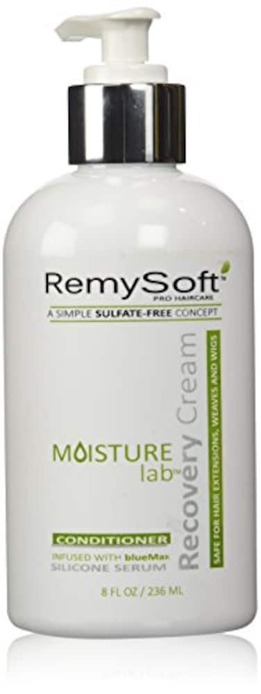 RemySoft Moisturelab Recovery Cream Safe for Hair Extensions Weaves and Wigs Salon Formula Conditioner 8oz Gentle Sulfatefree Lather