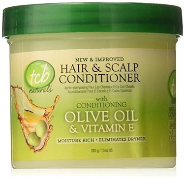 Tcb TCB Naturals Conditioner Hair Scalp Olive Oil VitaminE Jar 10 Ounce