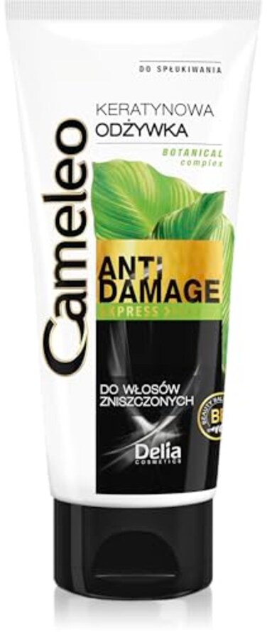 Cameleo Keratin Conditioner Express for Reconstruction of Extremely Damaged Hair 0 Parabens Salt Colorants 200ml by