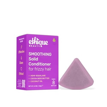 Ethique Smoothing Conditioner Bar for frizzy hair with Coconut Butter PlasticFree CrueltyFree Vegan 212 oz